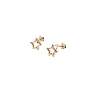Star Gold Plated Stud Earrings - Image 1