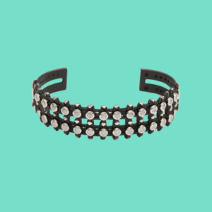 Vintage Black Plastic Bangle - Image 1